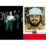 Three Tenors signed collection three superb colour photos signed by Carreras, Domingo and Pavarotti.