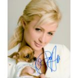 Paris Hilton signed 10x8 colour photo. Paris Whitney Hilton (born February 17, 1981) is an