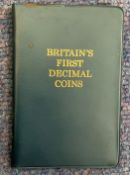 Britains First Decimal Coins, in a Presentation Wallet, Includes Half Pence, One Penny, Two Pence,