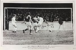 John Connelly signed Manchester United 1964 16x12 black and white print. Manchester Uniteds John
