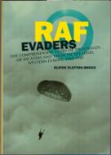 Oliver Clutton-Brock Multi Signed Book Titled RAF Evaders- The Comprehensive Story Of Thousands Of