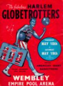 Harlem Globetrotters VS American Giant Basketeers Official Programme from May 1962 at Wembley Empire