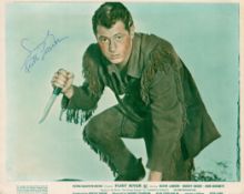 Keith Larsen (1924-2006) Actor Signed "Fury River" 8x10 Promo Photo. Good condition. All