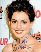 Anne Hathaway signed 10x8 colour photo. Anne Jacqueline Hathaway (born November 12, 1982) is an