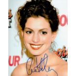 Anne Hathaway signed 10x8 colour photo. Anne Jacqueline Hathaway (born November 12, 1982) is an