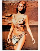 Raquel Welch signed 10x8 colour photo dedicated. Raquel Welch (born Jo Raquel Tejada; September 5,