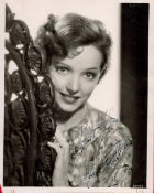 Jessie Mathews signed 10x8 black and white vintage photo. Jessie Margaret Matthews OBE (11 March