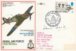 Grp Cptn Dennis David (87th Squadron) Signed 30th Anniversary of the Battle of Britain Sept 19th,