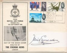 Denis Smerdon RAF Handsigned RAF Biggin Hill 18th September 1965, Day of the Show Cover Donated by