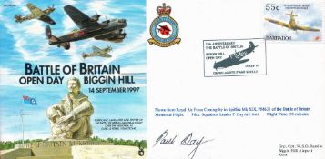 Squadron Leader Paul Day Signed Battle of Britain Open Day Biggin Hill 14th September 1997 First Day