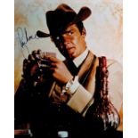 Roger Moore signed Maverick 10x8 colour photo. Sir Roger George Moore KBE (14 October 1927 - 23