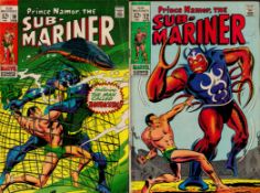 Collection of 5 Vintage Sub- Mariner Comics. 5 different editions. Volume 1 No. 40 (1971 Issue)