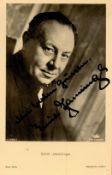 Emil Jannings signed 6x4 sepia vintage photo. Good condition. All autographs come with a Certificate