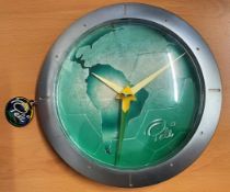 Pelé Wall Clock By Hans Donner. From Peles Personal Collection. Superb Item, Rare. Overall Condition