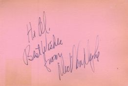 Dick Van Dyke signed 6x4 album page. Richard Wayne Van Dyke (born December 13, 1925) is an