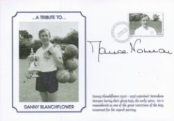 Spurs Legend Maurice Norman signed A Tribute to Danny Blanchflower commemorative FDC PM Sporting