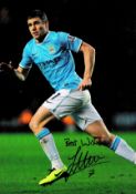 James Milner signed Manchester City 12x8 colour photo. James Philip Milner (born 4 January 1986)
