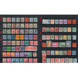 Hong Kong used Stamps on Prinz Cards / Stockcards approx 400 Stamps on 9 Cards with Hong Kong Stamps