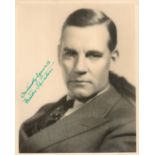 Walter Huston signed 10x8 vintage sepia photo. Walter Thomas Huston (April 5, 1883 - April 7,