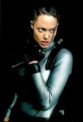 Angelina Jolie signed Tomb Raider 12x8 colour photo. Angelina Jolie DCMG (née Voight, formerly Jolie