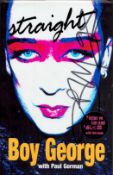 Boy George Handsigned Book and CD Titled Straight Signed on the front cover sleeve, the CD and