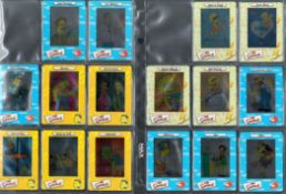 Simpsons Artbox Trading Cards 1-45. Seven missing 1,15,19,28,41,42,45. See through cards. Housed