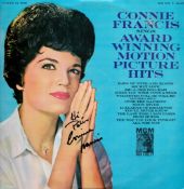 Connie Francis Singer Signed Lp Record Sings Award Winning Motion Picture Hits. Good condition.