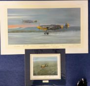 A Pair of Multi Signed Gerald Coulson Prints Titled Hartmann and Morning Chorus. First Print