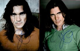 Juanes signed two 10x8 colour photos. Juan Esteban Aristizabal Vásquez (born August 9, 1972),