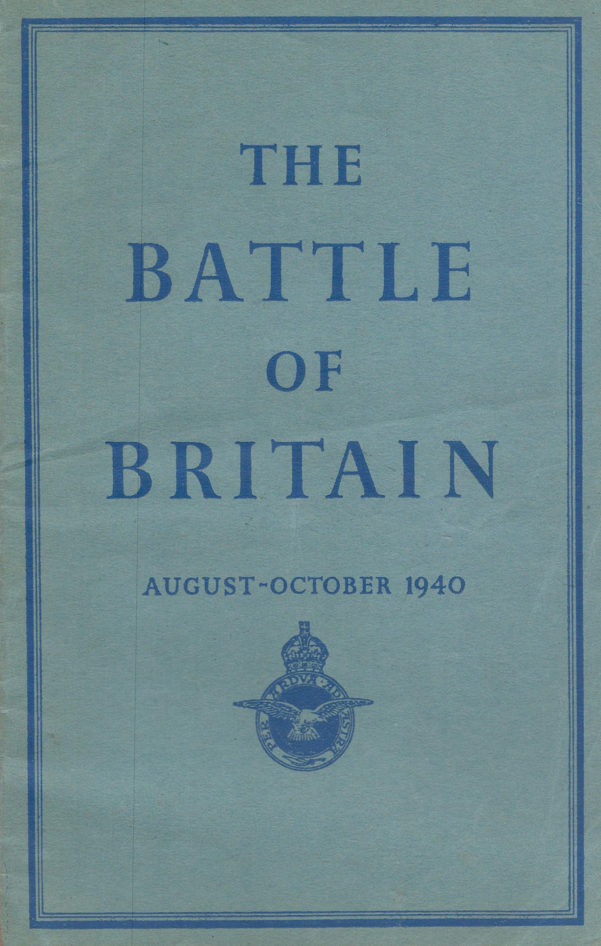 WW2 1940 Battle of Britain official Ministry of Information booklet. Good condition. All