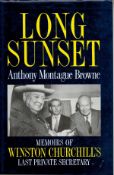 Anthony Montague Browne. Long Sunset Memoirs Of Winston Churchills Last Private Secretary signed