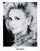 Britt Ekland signed 10x8 black and white photo dedicated. Britt Ekland ( born Britt-Marie Eklund;