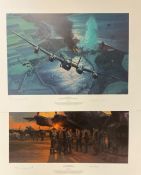 A Pair of Signed Anthony Saunders Prints colour Prints 26x20 Titled The Breach- Operation