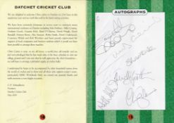 Cricket, signed Chris Cairns testimonial year 1999/2000 from celebrity cricket match on Friday
