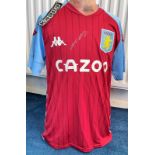 Football John Terry signed Aston Villa replica shirt size small. Good condition. All autographs come