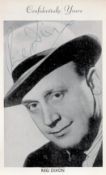 Reg Dixon Signed 6x3. 5 Black and White Photo. A popular radio comedian in the 1940s and 50s in
