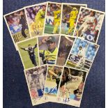 Pakistan collection 12 signed 6x4 colour photo cards featuring players past and present signatures