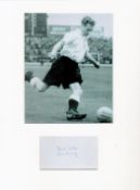 Football Tom Finney 16x12 overall mounted signature piece includes signed album page and black and
