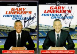Football, Gary Lineker signed interactive DVD game sleeve and casing titled Gary Lineker's