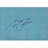 Music Tom Jones signed autograph album page with three Sparks band members on back inc Russell. Good