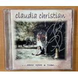 Music, Claudia Christian signed album cover and CD disc. This item is of her 2001 album, Once Upon A