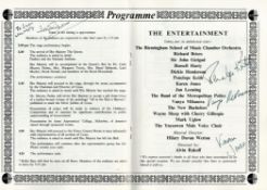Silver Jubilee 1984 multi-signed programme from the Royal Albery Hall signed by Penelope Keith
