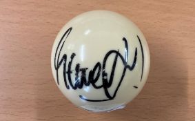 Snooker, Steve Davis signed white snooker ball signed at the World Snooker Awards in 2013. Davis
