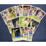 Australia cricket collection 14 signed 6x4 colour card photos from players past and present