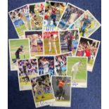 England cricket collection 16 signed 6x4 colour photo cards from some legendary names past and