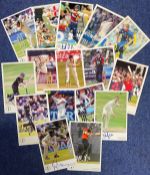 England cricket collection 16 signed 6x4 colour photo cards from some legendary names past and