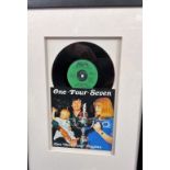 Alex Higgins Signed One-Four-Seven Vinyl Record Case with Vinyl in black wood effect Frame measuring
