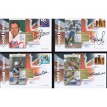 Olympic medal winners collection. Four 2010/11 Medal Heroes covers signed by Sally Gunnell,