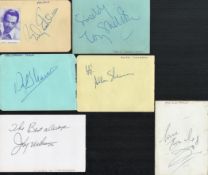 1960s Music Collection six vintage autograph album pages signed by Emile Ford, Tony Sheridan,