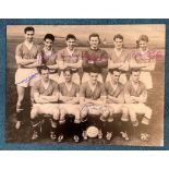 Man United 1958: Autographed 16 X 12 Photo, Depicting Manchester United's 1958 Fa Cup Final Team